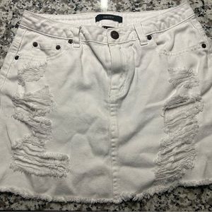 Forever 21 White Skirt